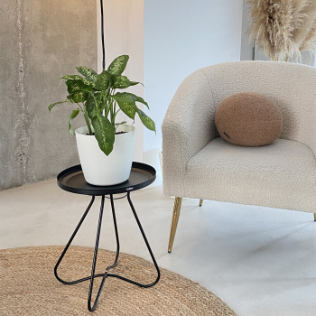 Кашпо пластм. "Vienna" 9,0л d верха 250мм h235мм со вставкой Белый IG680210048*1/10