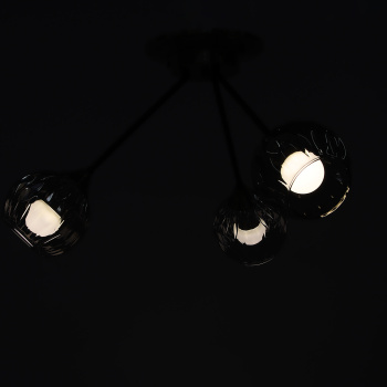 Люстра Verner Lighting A3942/3, 40 Вт, Е27, 3 лампы, античная бронза/черный