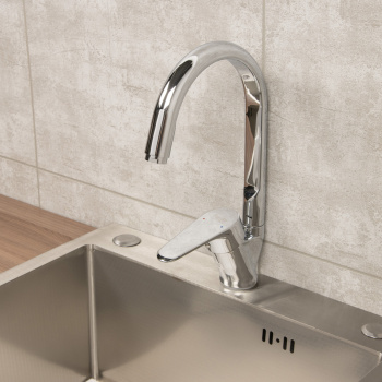 Смеситель для кухни Potato P5109 высокий излив *1/10