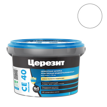Затирка для швов 2 кг Церезит CE 40, белый Затирка для швов 2 кг Церезит CE 40, белый
