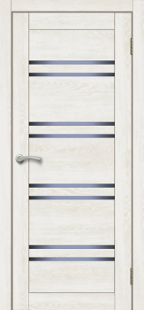 Дверное полотно остекленное BROZEX-WOOD Comfort-11, 2000х600х36 мм, кедр светлый 3D