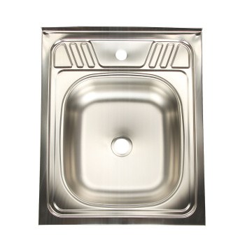 Мойка нерж.накладн.600х500х150мм 0,5 мм без сифона, выпуск 1 1/2" *1/18 Мойка нерж.накладн.600х500х150мм 0,5 мм без сифона, выпуск 1 1/2" *1/18