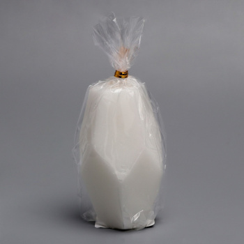 Свеча фигурная "Многогранник", 5х9 см, белый, 5 ч 9518175