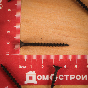 Саморез по дереву 3.5х45 мм BROZEX, крупная резьба, фосфатированные Саморез по дереву 3.5х45 мм BROZEX, крупная резьба, фосфатированные