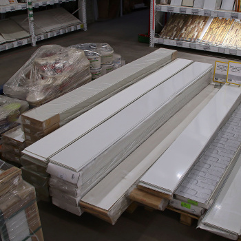 Панель ПВХ 3000х250 мм, белый глянец, лакированная, 0.75 м²