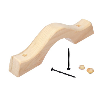 Ручка дверная с заглушками, осина, длина 250 мм "Банные штучки"