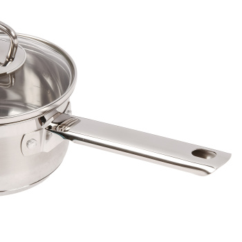 Кастрюля нерж. "Kukmara" "Orion" 1,0л Стекл.кр., d дна120мм (подх. д/Индукц.пл.) ORN-LDL1014G *1/6