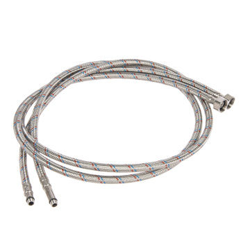 Шланг соединительный к смесителю 150 см нерж.сталь VALFEX М10*18-1/2" уп.2шт *1/25 Шланг соединительный к смесителю 150 см нерж.сталь VALFEX М10*18-1/2" уп.2шт *1/25