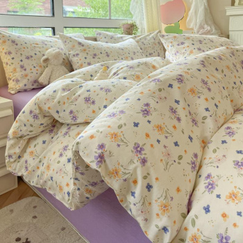 Постельное белье 1,5сп сатин Орхидея 2547, наволочки 70*70 - 2шт *1