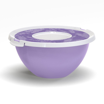 яяяМиска "Лаванда PASTEL" с крышкой 2,0л  арт.35688 (Полимербыт) *1/18