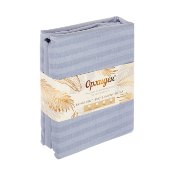 Постельное белье евро бязь-страйп 334-8/6 серебристо-серый Орхидея, наволочки 70*70 - 2шт *1/6 Постельное белье евро бязь-страйп 334-8/6 серебристо-серый Орхидея, наволочки 70*70 - 2шт *1/6