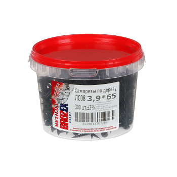 Саморезы по дереву BROZEX ВЕДРО 3,9*65 крупная резьба (300шт) *6