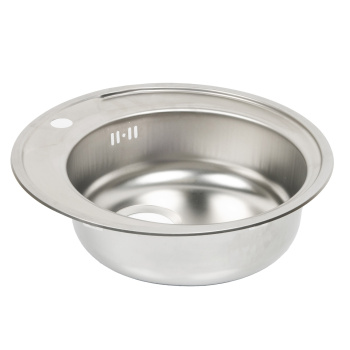 Мойка нерж. врезная 490х160мм 0,6мм (с сифоном) выпуск 3 1/2 *1/15 Мойка нерж. врезная 490х160мм 0,6мм (с сифоном) выпуск 3 1/2 *1/15