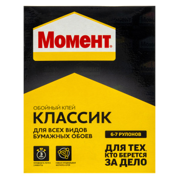 Клей для бумажных обоев Момент Классик, 40 м², 200 г