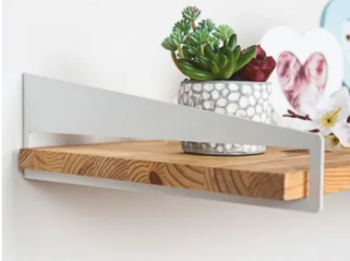 Кронштейн для полок 330х100х25мм БЕЛЫЙ ЛОФТ-АРТ *1/6