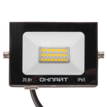 Прожектор светодиодный 20Вт 4,0K IP65 холодный Онлайт OFL-20-4K-BL-IP65-LED 61946 *1/50