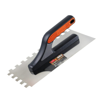 Кельма штукатура стальная DECOR, 280х130 мм, зуб 10х10 мм Кельма штукатура стальная DECOR, 280х130 мм, зуб 10х10 мм