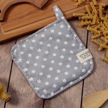 Прихватка 19*19см Звезды, сатин, 80% хлопок 20% полиэстер Этель *1