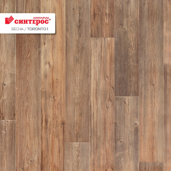 Линолеум 2.5 м Синтерос Весна Toronto 1, бытовой, 21 класс, 2.8 мм