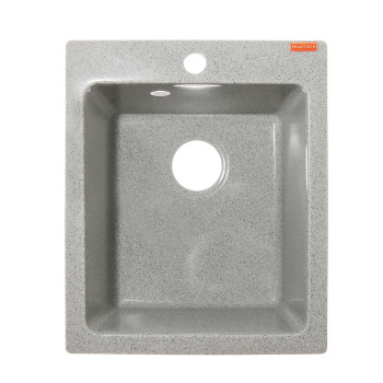 Мойка из искусственного камня квадратная светло-серая глянцевая Линди Z8Q10 (500х425х195) *1 Мойка из искусственного камня квадратная светло-серая глянцевая Линди Z8Q10 (500х425х195) *1