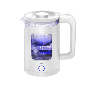Чайник электрический стекло 1,5л 1500Вт IRIT IR-1918 белый, светодиодная подсветка, шкала *1/12 Чайник электрический стекло 1,5л 1500Вт IRIT IR-1918 белый, светодиодная подсветка, шкала *1/12