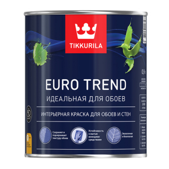 Краска для обоев и стен "Tikkurila Euro" Euro Trend A мат 0,9л *1/6/462