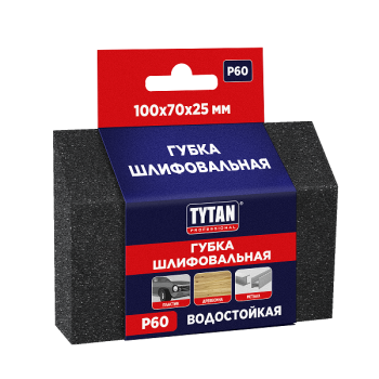 Губка шлифовальная Р 60 25х70х100мм угловая арт.40364 TYTAN *1/500 Губка шлифовальная Р 60 25х70х100мм угловая арт.40364 TYTAN *1/500