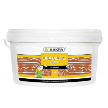 Шпатлевка по дереву Лакра, 0.6 кг, махагон