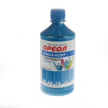 Колер краска голубая лагуна 0,725 кг Ореол *1/10
