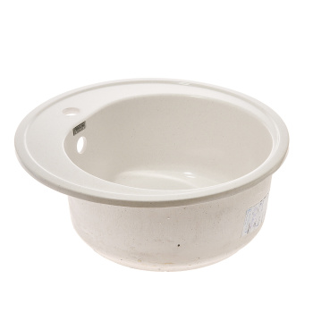 Мойка из искусственного камня круглая хлопок глянцевая Черая Z3Q7 (510х510х191) *1 Мойка из искусственного камня круглая хлопок глянцевая Черая Z3Q7 (510х510х191) *1