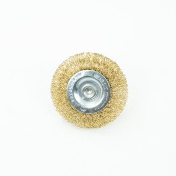 Щетка-крацовка "круглая" латунирован.круч.провол. 0,3мм 60мм для дрели арт.36702060 Bohrer *1/120