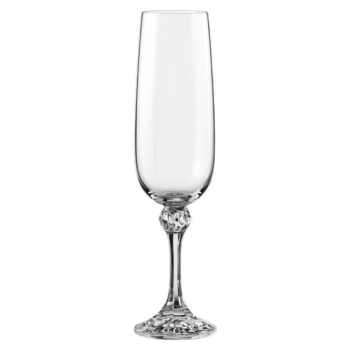 Набор бокалов для шампанского 180 мл Crystalex Bohemia Джулия, 6 шт., стекло Набор бокалов для шампанского 180 мл Crystalex Bohemia Джулия, 6 шт., стекло