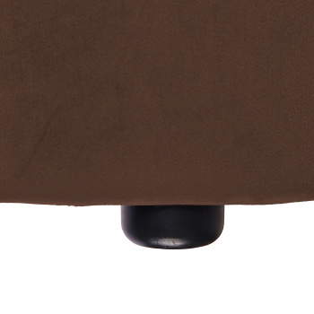 Пуф FORPOST, 40х45х40 см, бочка, микровелюр конфетти корица, коричневый